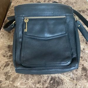 Fossil Vintage Leather 1954 Crossbody Satchel Bag